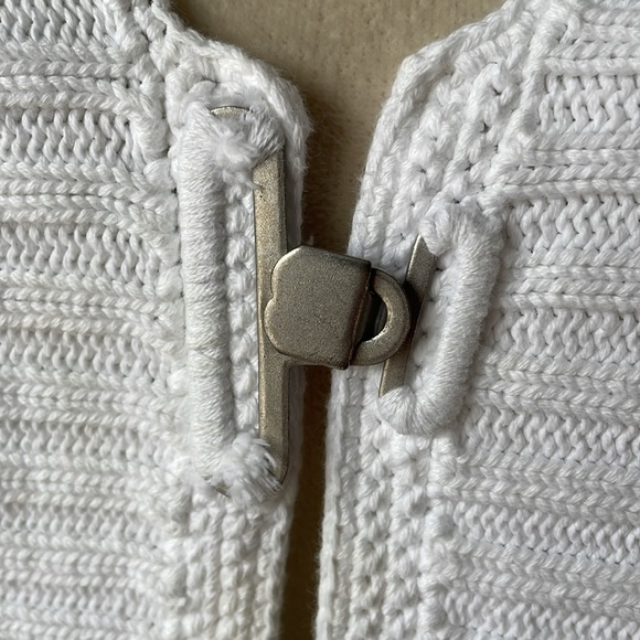 Vintage Chico’s White Knit Cardigan Sweater Size 3 (Size XL) - Picture 2 of 7